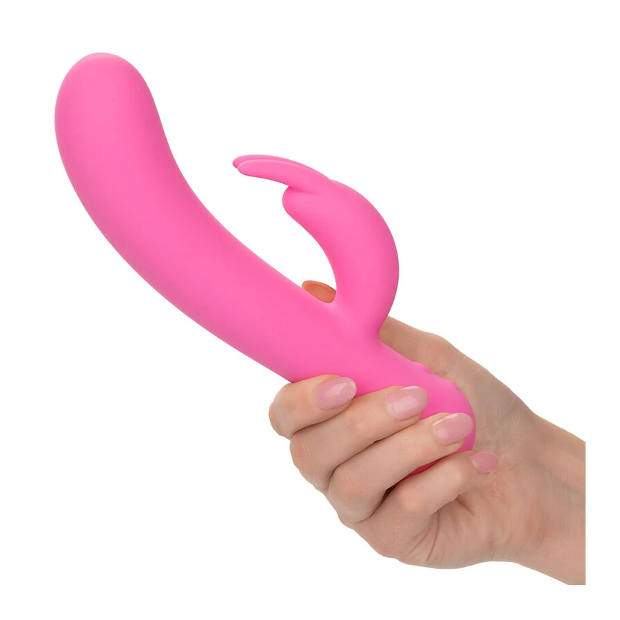 CALEXOTICS - FIRST TIME VIBRADOR COELHO RECARREGÁVEL ROSA